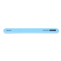Пилка Dewal Beauty для ногтей, прямая голубая 1,9х17,8 см, 180/240 грит
