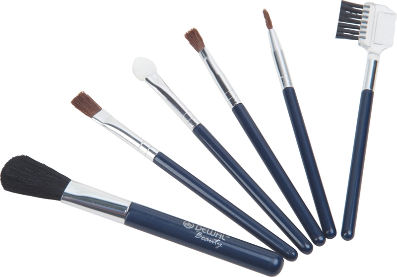 Набор Dewal Beauty косметических кистей /маленький/ (6шт/упак) (Изображение 1)