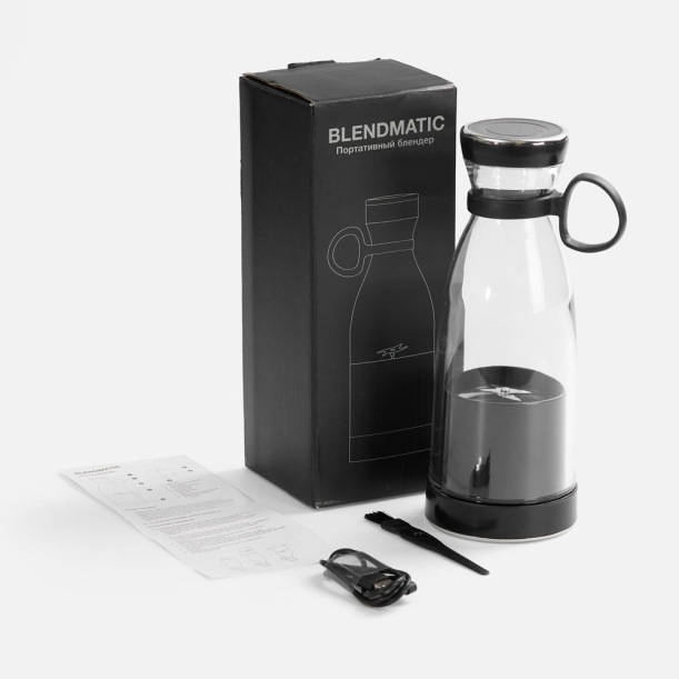 Портативный блендер BlendMatic, черный (Изображение 7)