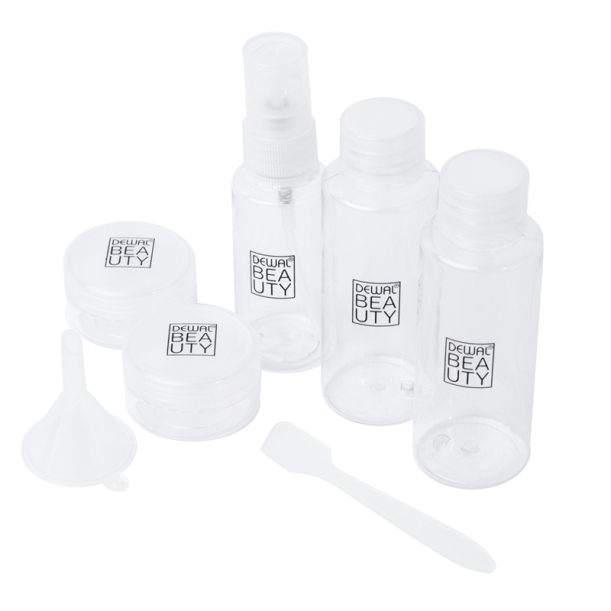 Дорожный набор баночек для путешествий Dewal Beauty, 7пр (Изображение 1)