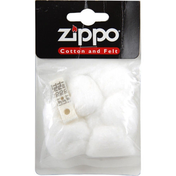Сменная вата для зажигалок Zippo, в комплекте вата и фетровая подкладка, в пакете с подвесом (Изображение 1)
