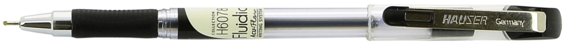Шариковая ручка Hauser Fluidic, пластик, цвет черный (Изображение 1)