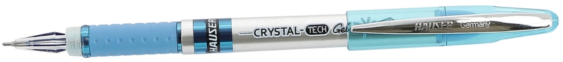 Гелевая ручка Hauser Crystal Tech, пластик, цвет синий (Изображение 1)
