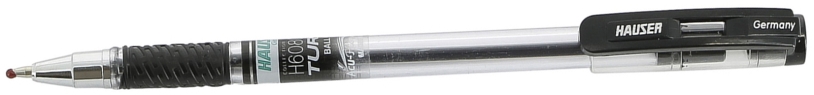 Шариковая ручка Hauser Turbo, пластик, цвет черный (Изображение 1)