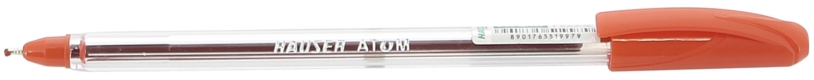 Шариковая ручка Hauser Atom, пластик, цвет красный (Изображение 1)