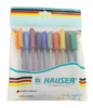 Набор: Гелевая ручка Hauser Bling, чернила с блестками - 10шт, пакет (Изображение 1)