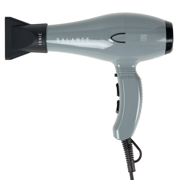 Фен DEWAL BEAUTY Balance Grey, серый, 2200 Вт, ионизация, 1 насадка (Изображение 1)
