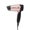Фен DEWAL BEAUTY Aero Rose, дорожный, чёрно-розовый, 1400 Вт, 1 насадка (Изображение 1)