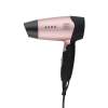 Фен DEWAL BEAUTY Aero Rose, дорожный, чёрно-розовый, 1400 Вт, 1 насадка (Изображение 1)