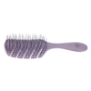 Щетка Dewal Beauty серия "Friendly", продувная, с нейлоновым штифтом, форма листик, розовая (Изображение 1)