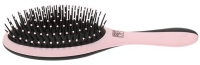 Щетка Dewal Beauty серия "Дуэт" с нейлоновым штифтом, овальная, розовая с черным