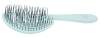 Щетка Dewal Beauty серия "Ocean wave", продувная, с нейлоновым штифтом, форма волна, голубая (Изображение 1)