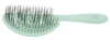 Щетка Dewal Beauty серия "Ocean wave", продувная, с нейлоновым штифтом, форма волна, зеленая (Изображение 1)