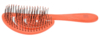 Щетка Dewal Beauty серия "Ocean wave", продувная, с нейлоновым штифтом, форма волна, оранжевая (Изображение 1)