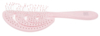 Щетка Dewal Beauty серия "Ocean wave", продувная, с нейлоновым штифтом, форма волна, розовая (Изображение 1)
