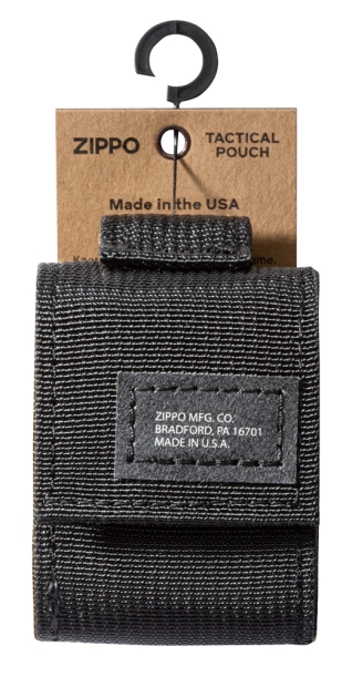 Чехол ZIPPO для широкой зажигалки,нейлон,с нейлоновым фиксатором на ремень, черный (Изображение 1)