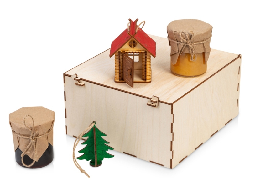 Подарочный набор Decoration Deluxe 2.0 с двумя видами варенья (натуральный)  (Изображение 1)