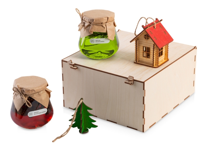 Подарочный набор Decoration Deluxe 2.0 с двумя видами варенья (натуральный)  (Изображение 1)