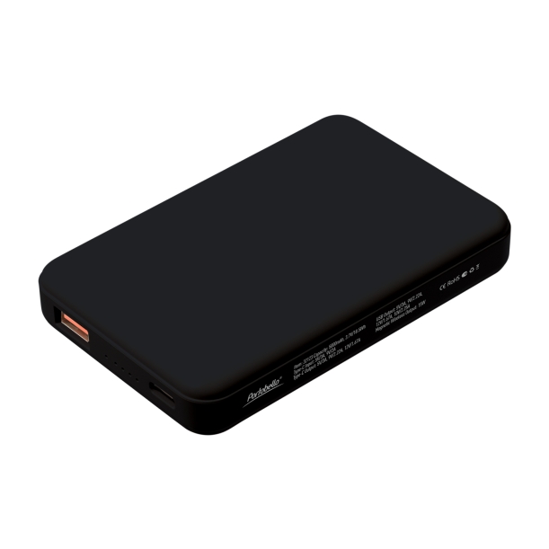 Внешний аккумулятор Largo PD 5000mAh с функцией беспроводной зарядки 15W, черный (Изображение 2)