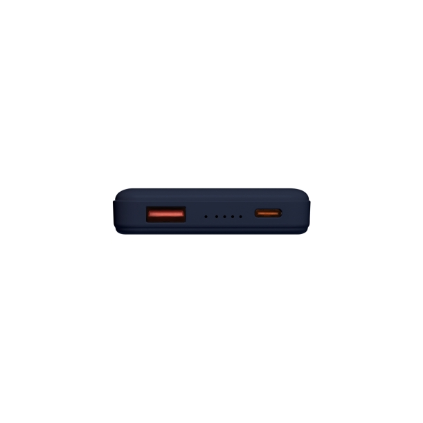 Внешний аккумулятор Largo PD 5000mAh с функцией беспроводной зарядки 15W, синий (Изображение 7)