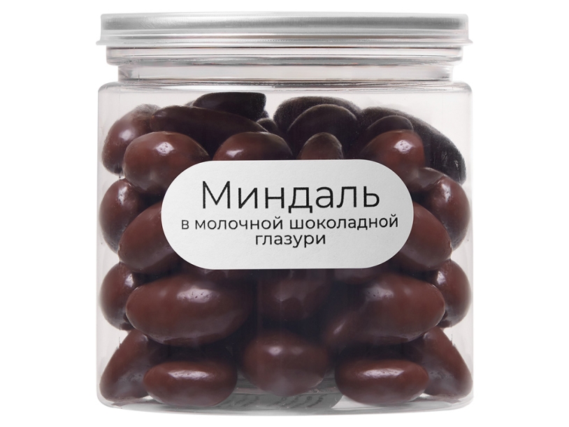 Миндаль в молочной шоколадной глазури Glazura, 140 гр (коричневый)  (Изображение 2)