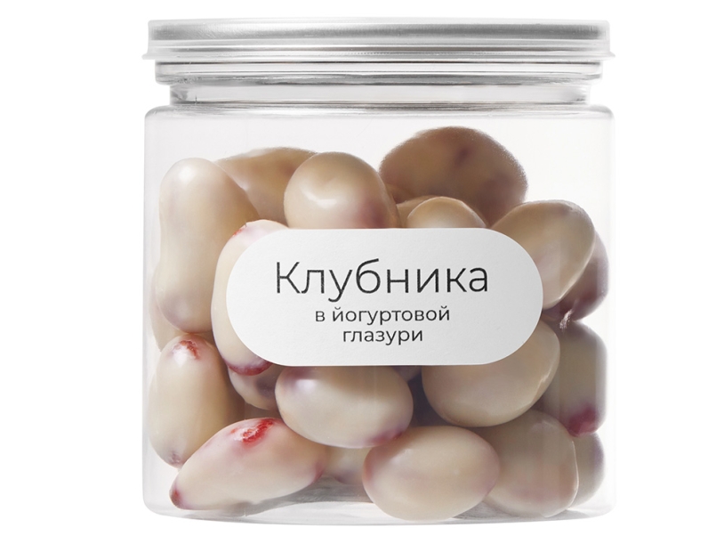 Клубника в йогуртовой глазури Glazura, 140 гр (белый)  (Изображение 2)