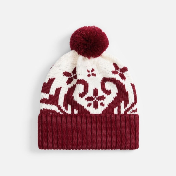 Шапка Wintertude, красная с белым (Изображение 1)