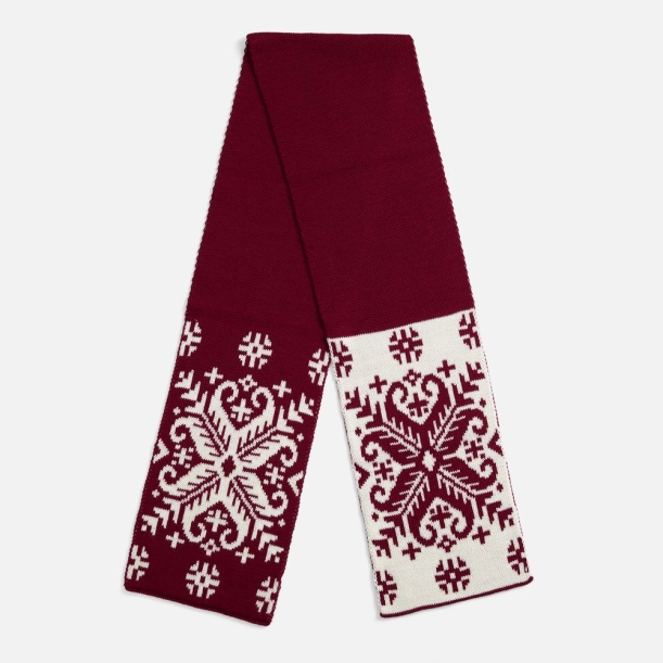 Шарф Wintertude M, красный с белым (Изображение 1)