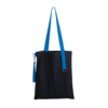 Шоппер Superbag black (чёрный с голубым) (Изображение 4)