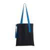 Шоппер Superbag black (чёрный с голубым) (Изображение 4)