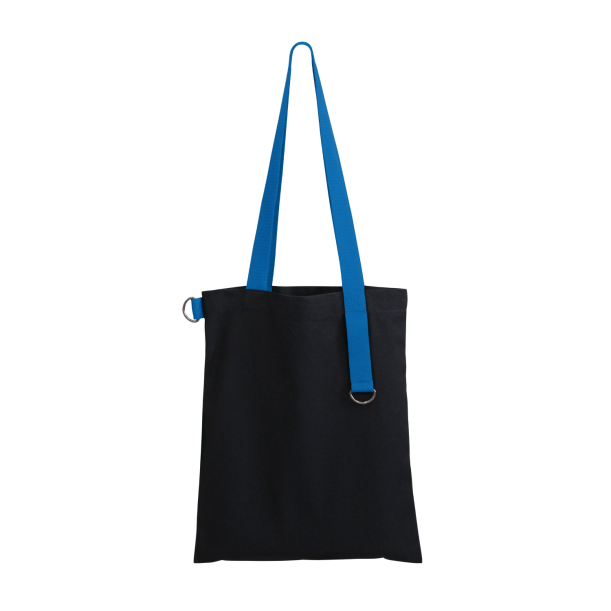 Шоппер Superbag black (чёрный с голубым) (Изображение 1)