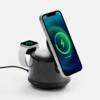 Bluetooth-колонка с подсветкой и беспроводной зарядкой Quantium, черная (Изображение 1)