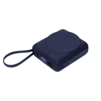 Внешний аккумулятор с подсветкой Ritter PD 10000mAh с функцией беспроводной зарядки 15W, синий