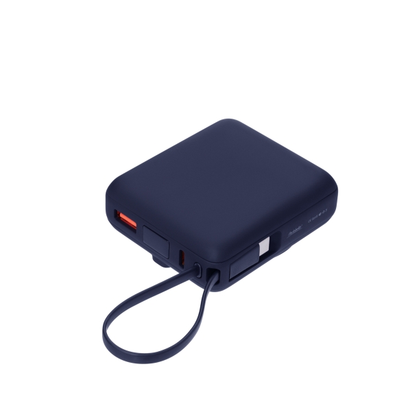Внешний аккумулятор с подсветкой Ritter PD 10000mAh с функцией беспроводной зарядки 15W, синий (Изображение 3)