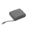 Внешний аккумулятор с подсветкой Ritter PD 10000mAh с функцией беспроводной зарядки 15W, серый (Изображение 5)