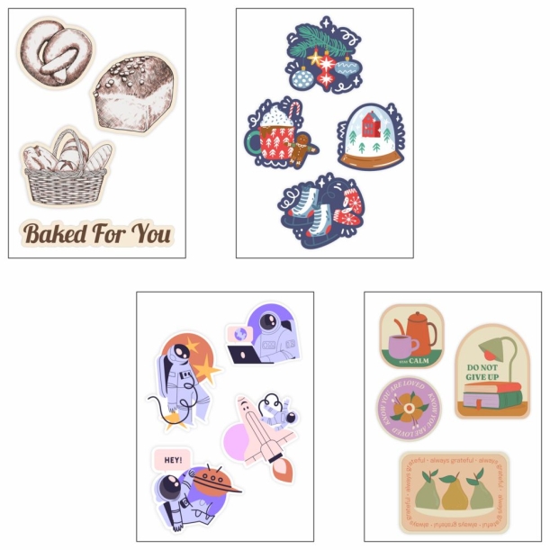 Объемные наклейки под смолой Sticker Pack на заказ (Изображение 1)