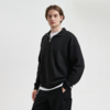 Толстовка на молнии унисекс FLOW, черная, размер 3XL/4XL (Изображение 1)