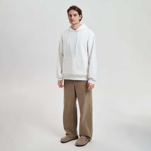 Худи релакс унисекс ADVENTURE, белый, размер XL/2XL (Изображение 2)