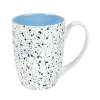 Кружка TERRAZZO, белый с голубым, 330мл, фарфор (Изображение 1)