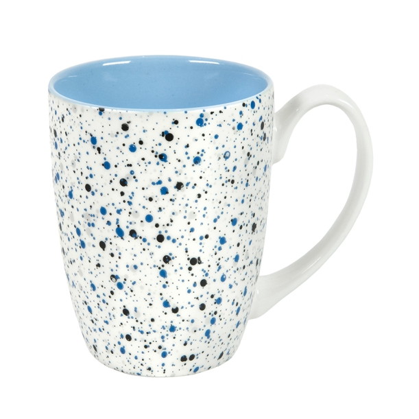 Кружка TERRAZZO, белый с голубым, 330мл, фарфор (Изображение 1)