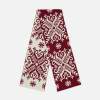 Шарф Wintertude L, красный с белым (Изображение 1)