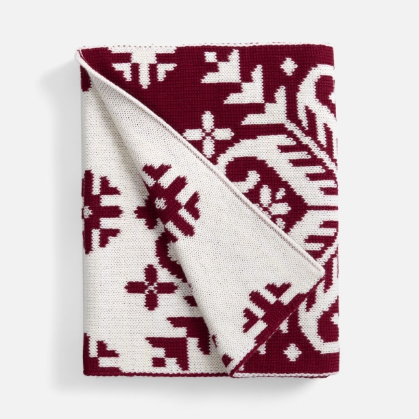 Шарф Wintertude L, красный с белым (Изображение 2)