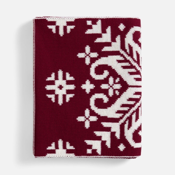 Шарф Wintertude L, красный с белым (Изображение 3)