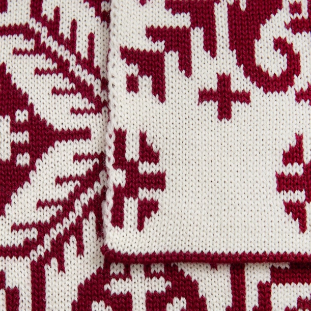 Шарф Wintertude L, красный с белым (Изображение 4)