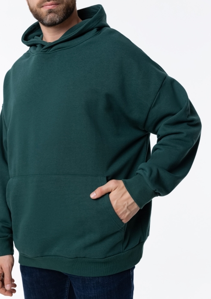Худи унисекс STAN оверсайз футер без начёса 350, 66 (Тёмно-зелёный) 46/S (Изображение 14)