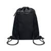Сумка на шнурке из ткани 600D RPET (черный) (Изображение 1)