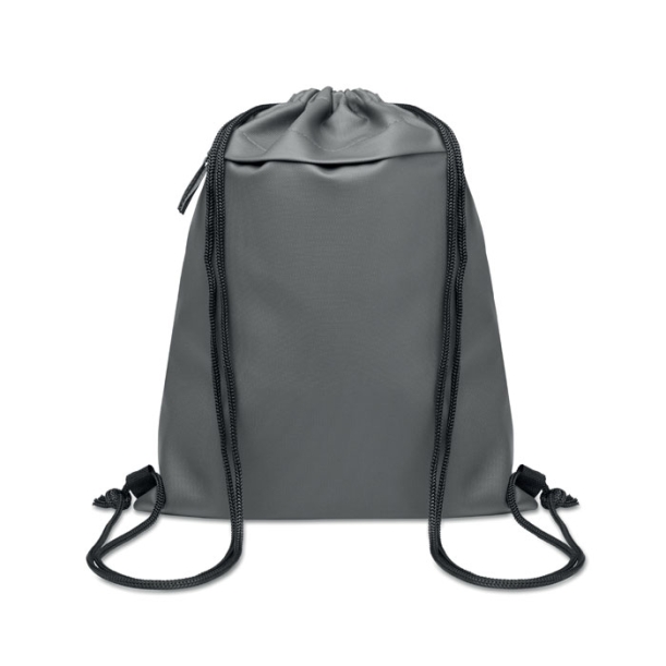 Сумка на шнурке из ткани 600D RPET (каменный серый) (Изображение 1)