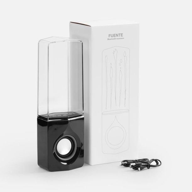 Bluetooth-колонка с поющим фонтаном Fuente, черная (Изображение 5)