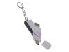 USB 2.0- флешка на 128 Гб с поворотным механизмом и дополнительным разъемом Type-C (белый) 128Gb (Изображение 4)