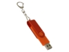 USB 2.0- флешка на 64 Гб с поворотным механизмом и дополнительным разъемом Type-C (оранжевый) 64Gb (Изображение 3)